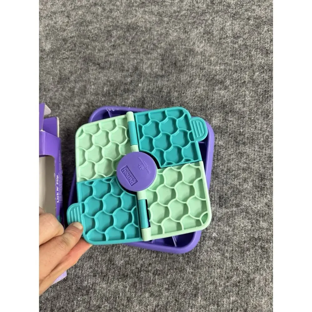 Outward Hound Nina Ottosson Lick N Flip Dog Feeder Puzzle Toy Treats N33